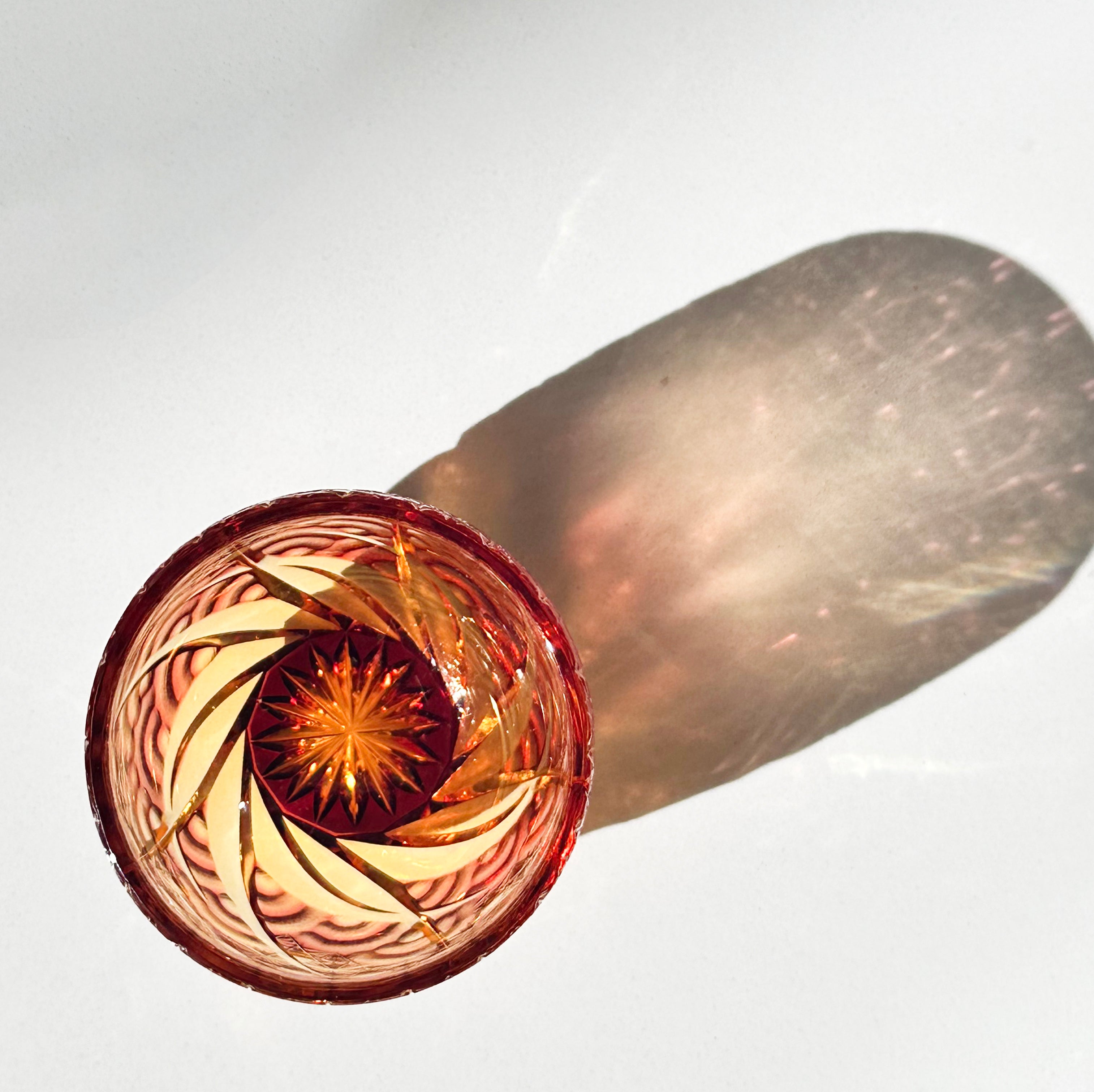 Savor Yamada Shinsei Edo Kiriko Sazanami Sake Glass, a sake glass
