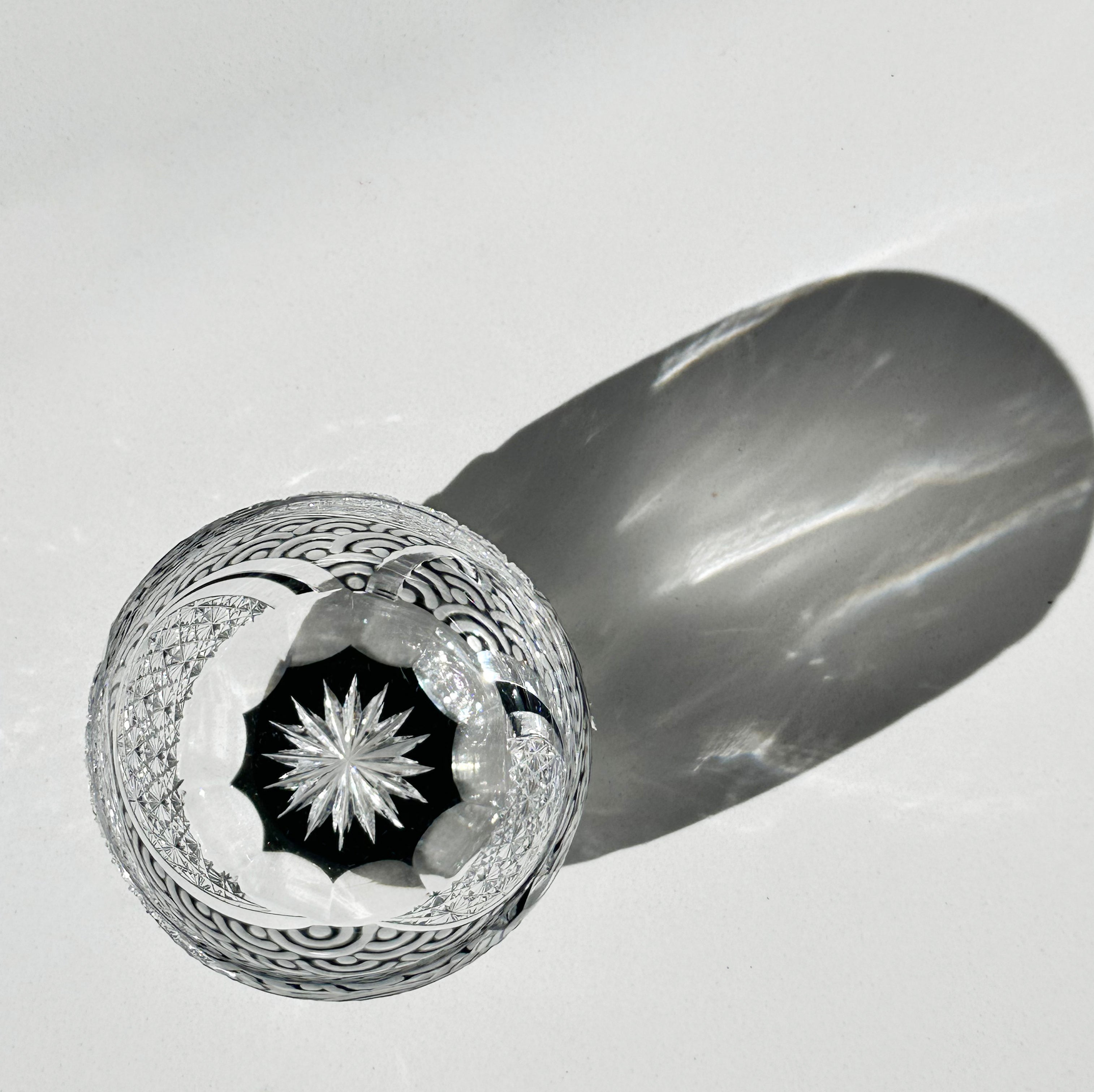 Savor Yamada Shinsei Edo Kiriko Sazanami Sake Glass, a sake glass