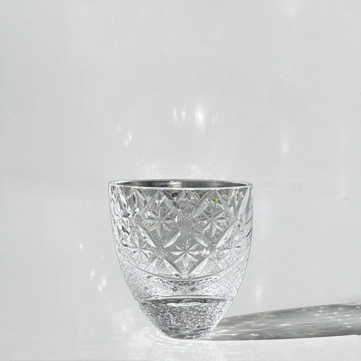 Tomokiriko Amber Blossom Sake Glass