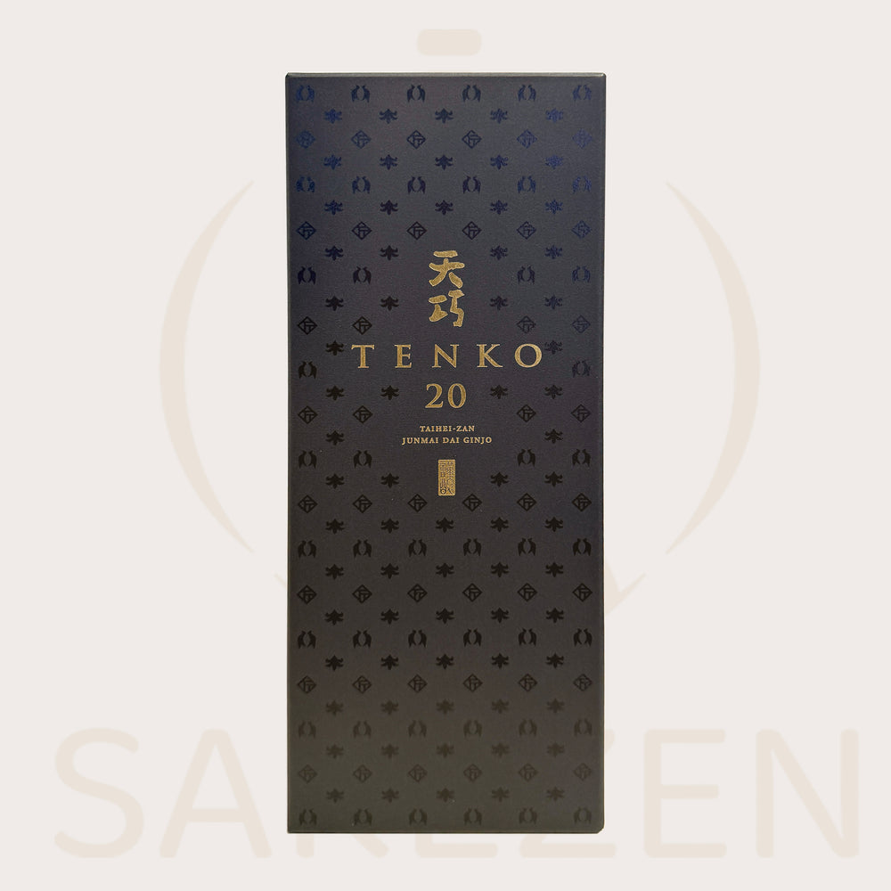 Bottle of Tenko 20 Heavenly Grace Junmai Daiginjo sake