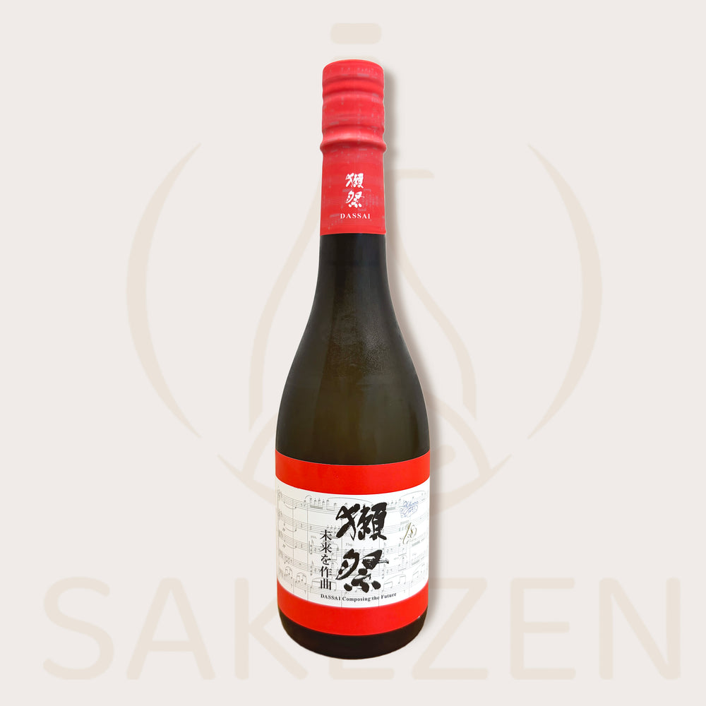 Bottle of Dassai Composing the Future Junmai Daiginjo sake