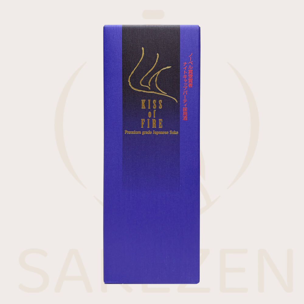 Bottle of Kiss of Fire Daiginjo sake from Ishikawa