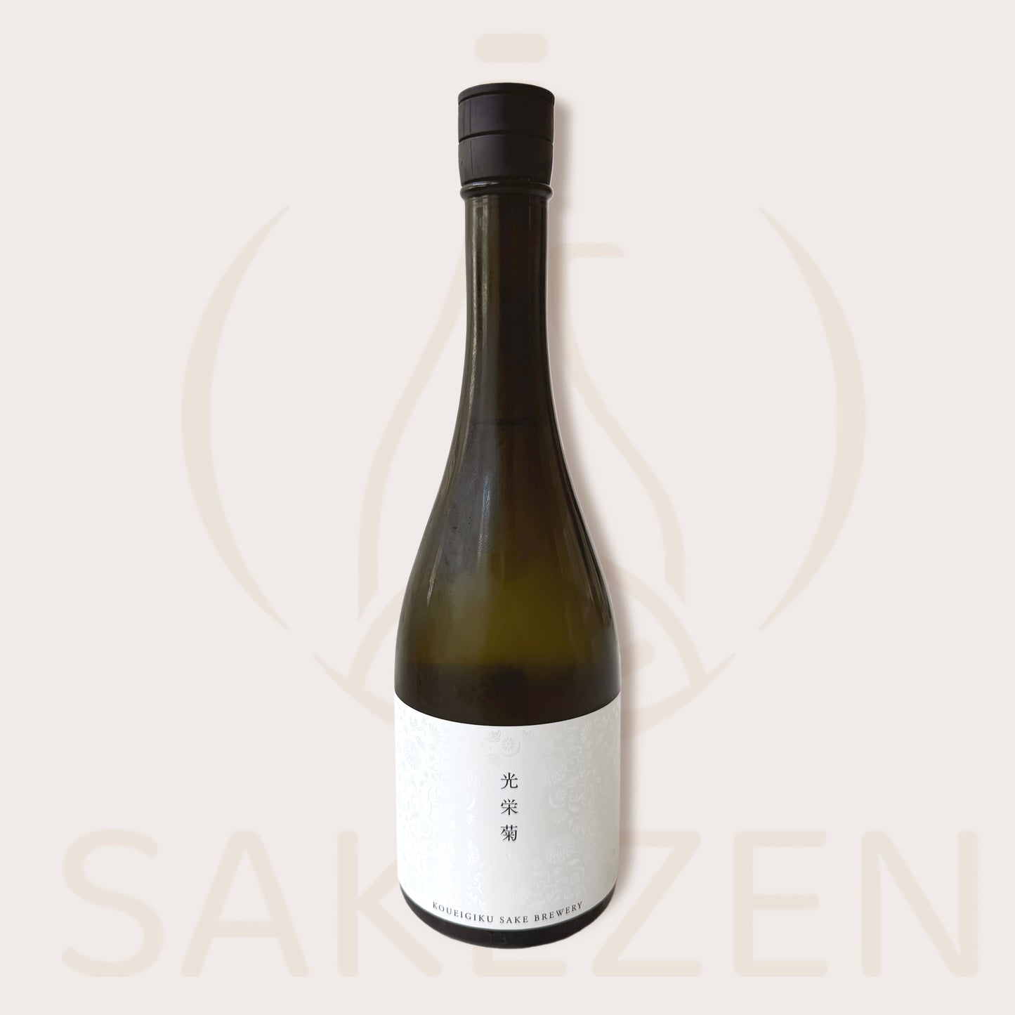 Bottle of Koueigiku Mikatsuki White sake from Koueigiku Shuzo
