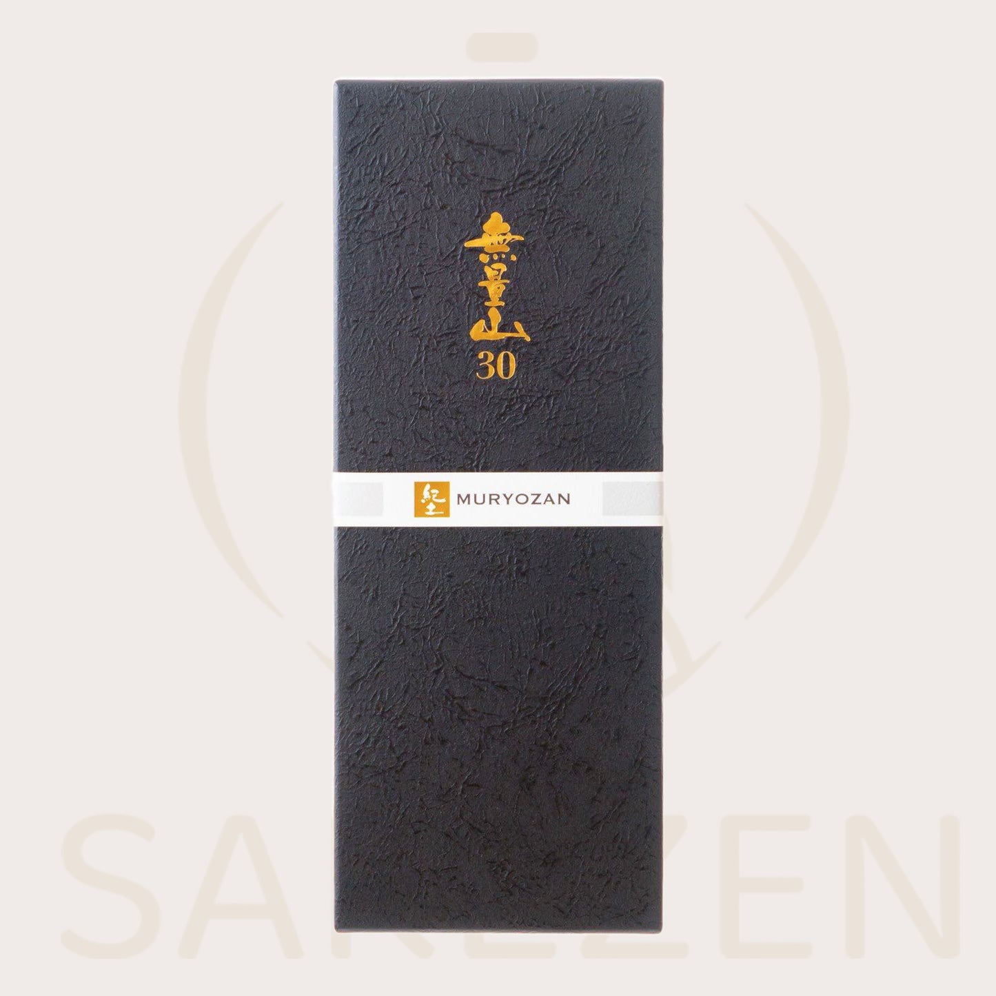 Black textured packaging with gold text and 'Muryozan' branding on a white background
