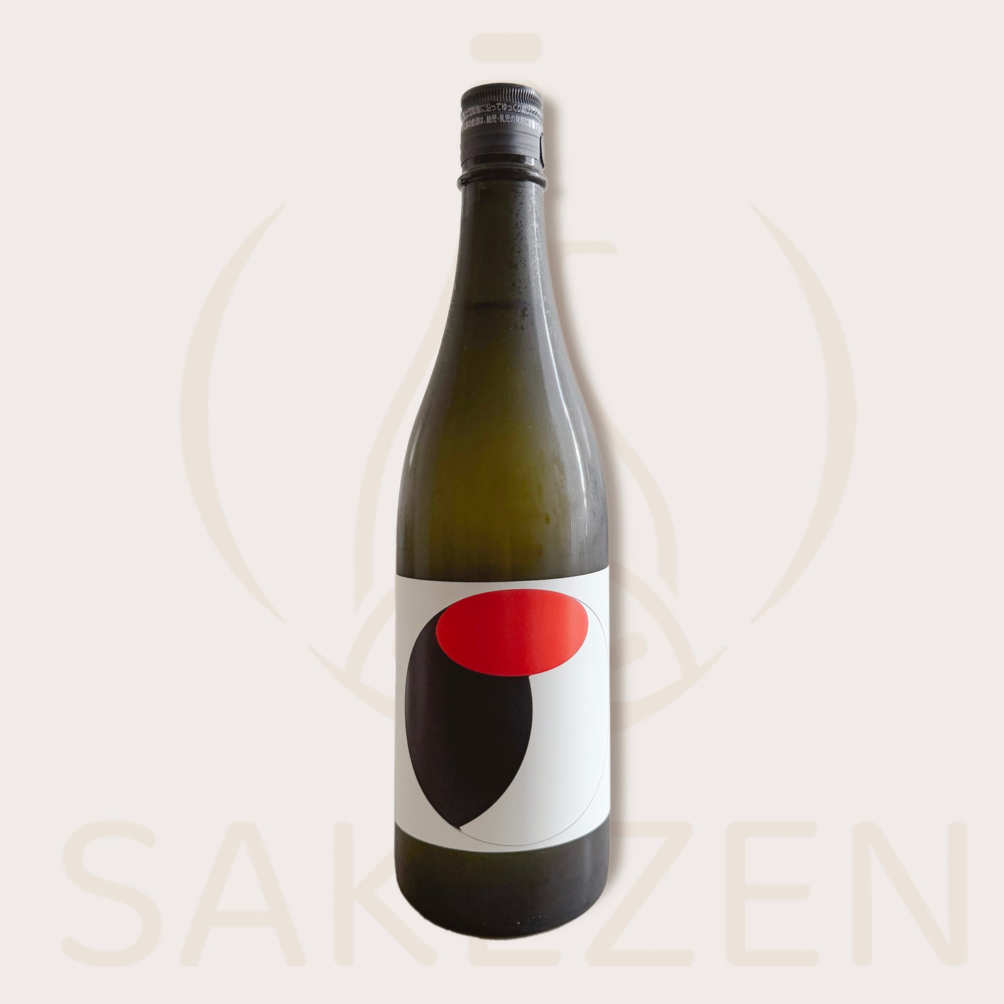 Bottle of Senkin Organic Nature Kimoto Sake brewed with organic rice and wild yeast