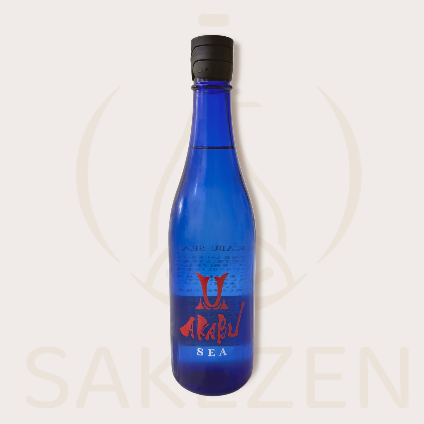 Bottle of AKABU SEA limited summer sake from Akabu Shuzou
