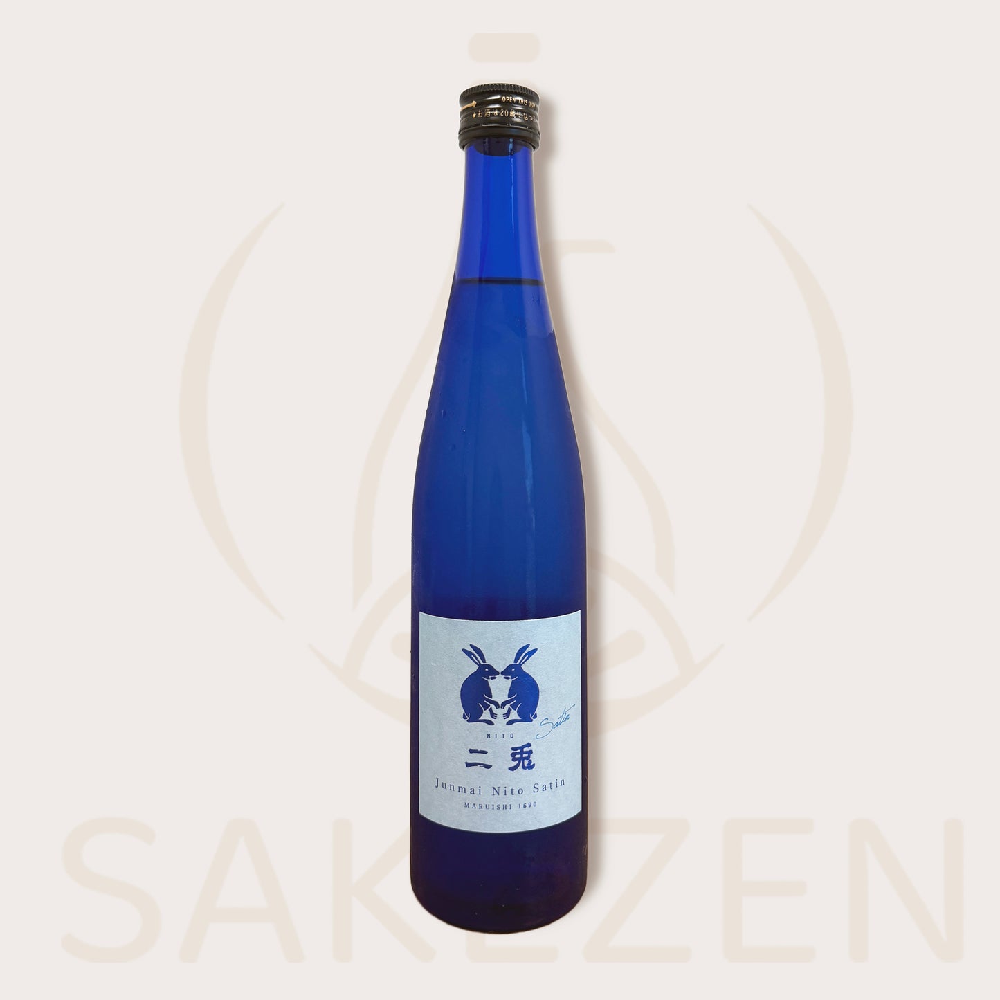 Bottle of Nito Satin Junmai sake by Maruishi Brewing, 500ml