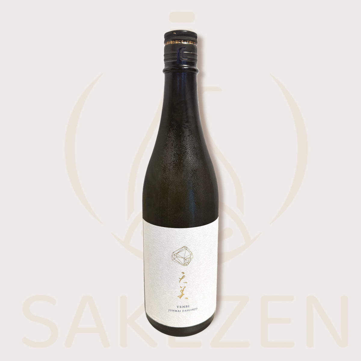 Bottle of Tenbi Junmai Daiginjo sake