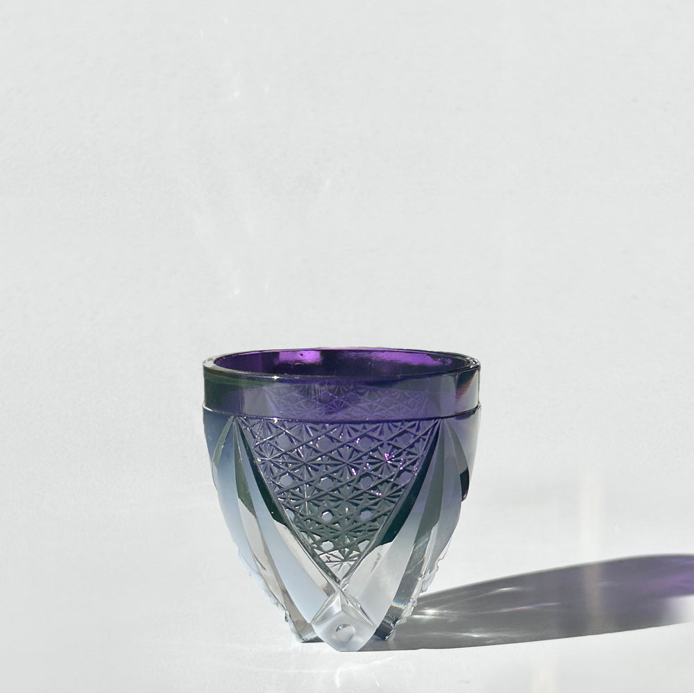 Tomokiriko Faceted Sake Glass