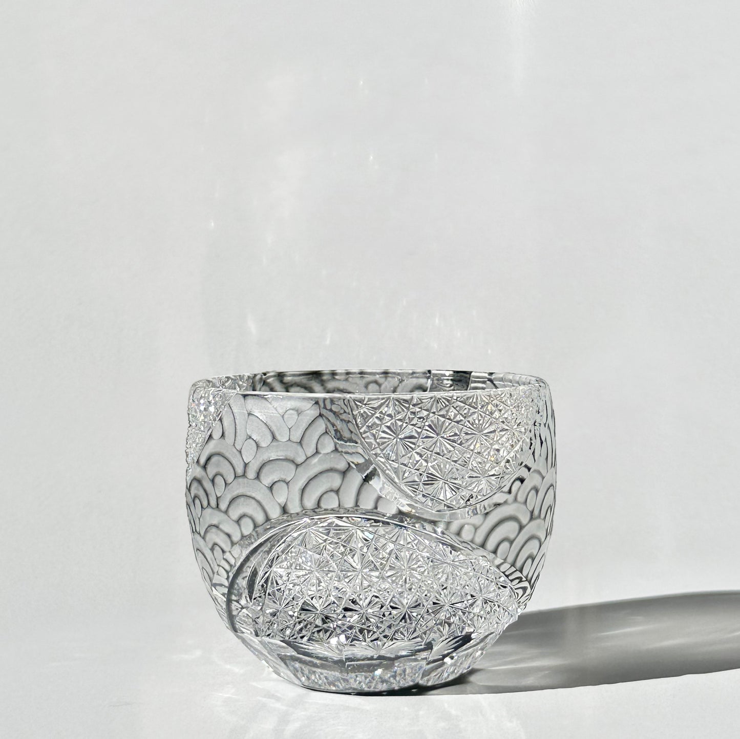Yamada Shinsei Edo Kiriko Sake Glass | Crystal Craft clear